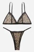 Leopar Dantel Detaylı Sütyen Külot Takım Bella Notte 16039 Leopar detay görünüm